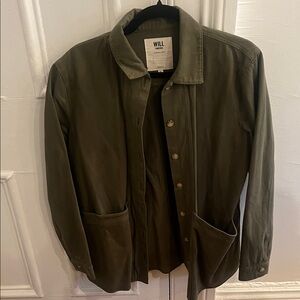 Sezane Women’s Will Forever Jacket in khaki green size medium m